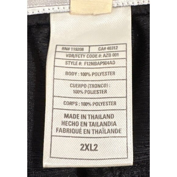 Adidas NBA Toronto Raptors Game Used Pants Tearaway 2XL+2 Black 2013 Basketball - Picture 8 of 15